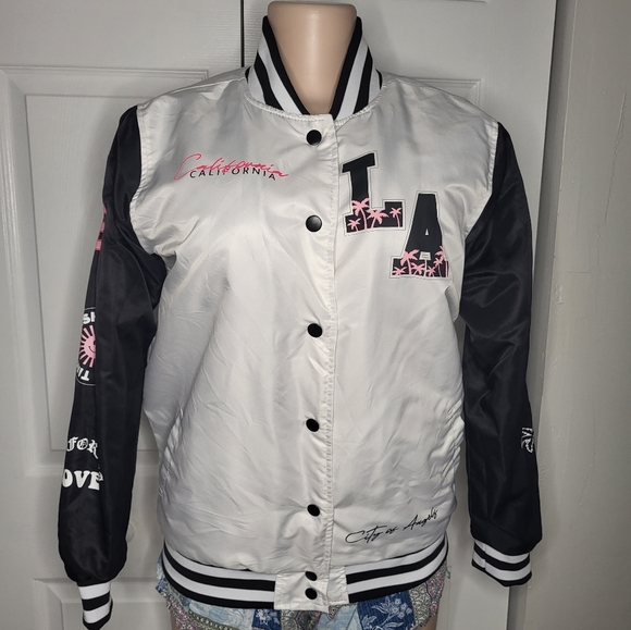 California LA Woven Bomber Jacket - Picture 6 of 11